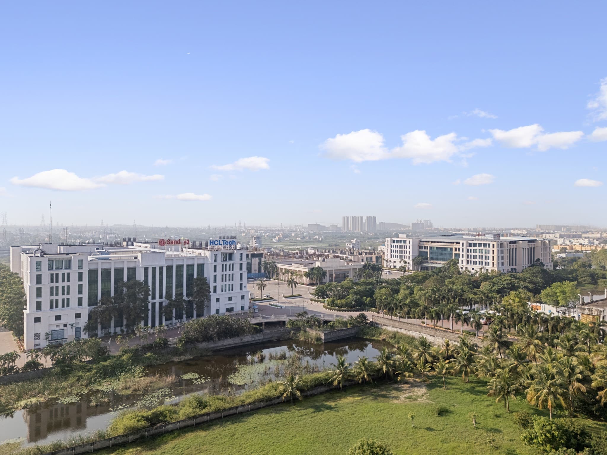 Sandhya Infocity aerial panorama